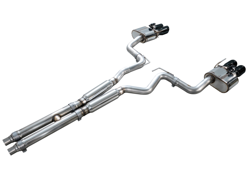 AWE Tuning SwitchPath Exhaust - Diamond Black Tips for 18-23 S550 Mustang GT - Image 8