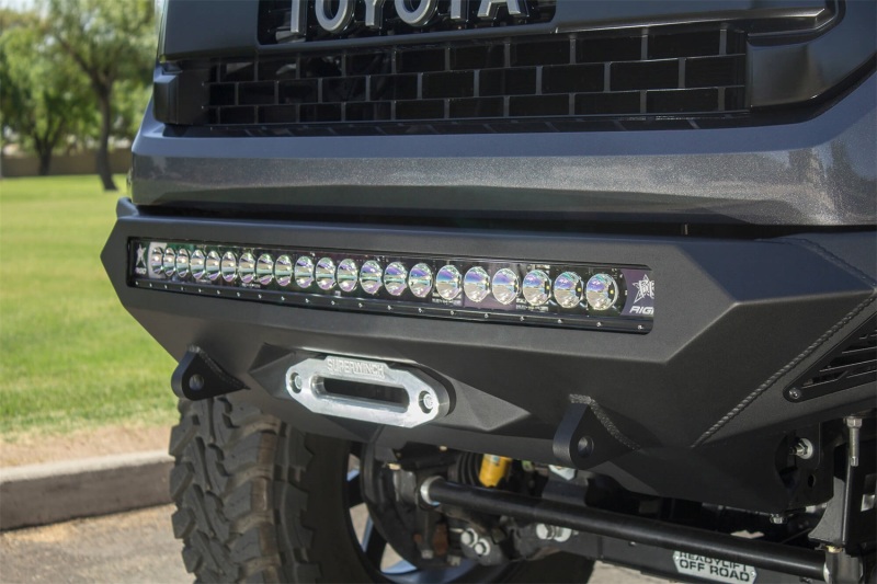 Addictive Desert Designs for 2014+ Toyota Tundra Stealth Fighter Front Bumper w/Winch Mount & Sensors - Image 6