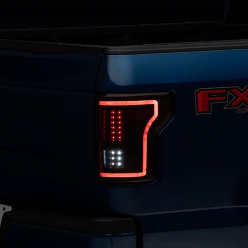 Alternative view of Raxiom for 2015-2017 Ford F-150 LED Tail Lights w/ SEQL Turn Signals- Black Housing (Clear Lens)