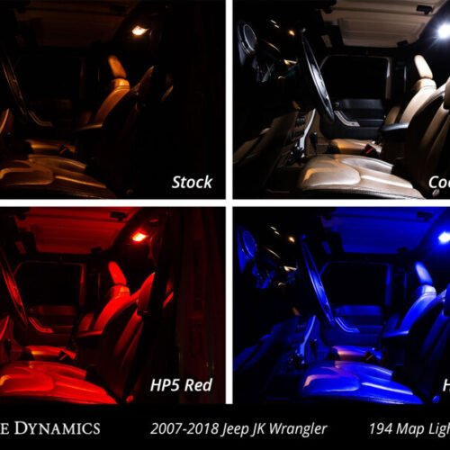 Diode Dynamics Wrangler JK 4dr Interior Kit Stage 2 - Cool - White - Image 5