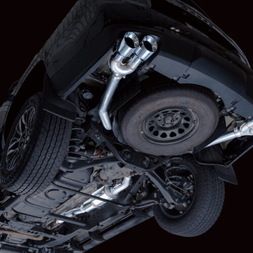 AWE Tuning 2021+ GMC Suburban/Yukon XL 5.3L 0FG Split Rear Exit Catback - Quad Chrome Silver Tips - Image 4