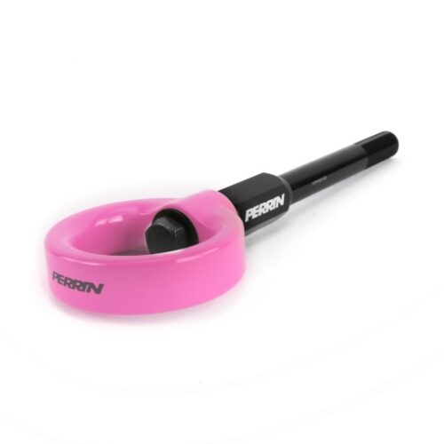 PERRIN 02-07 Subaru WRX/STI Tow Hook Kit (Front) - Hyper Pink