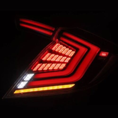 AlphaRex 16-21 Honda Civic Hatchback/ Type-R FK8 Nova-Series LED Tail Lights (Pair) - Alpha Black - Image 7