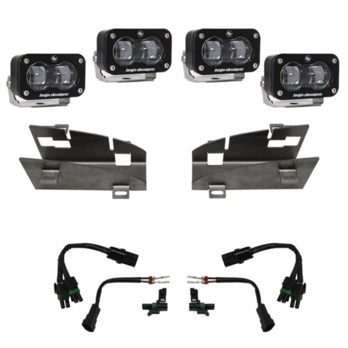 Baja Designs for 19-22 Dodge RAM 1500 Rebel / 21-22 1500 TRX S2 SAE Dual Fog Pocket Light Kit - Clear
