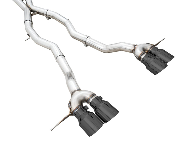 AWE Tuning Track Edition Cat-Back Exhaust for BMW G8X M3/M4 - Diamond Black Tips - Image 7