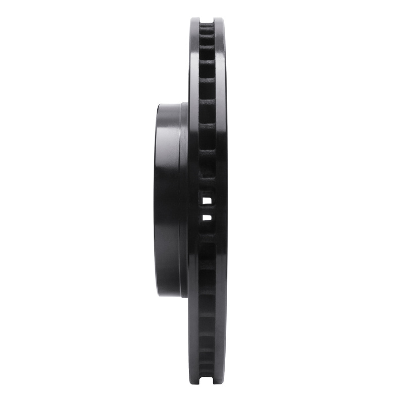 R1 Concepts for 18-23 Genesis G70 Front Left Drilled & Slotted Black Brake Rotor - Image 3