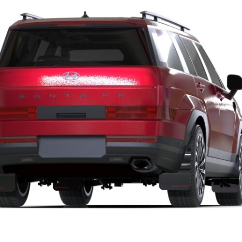 Rally Armor 24-26 Hyundai Santa Fe Black Mud Flap w/Dark Grey Logo - Image 3