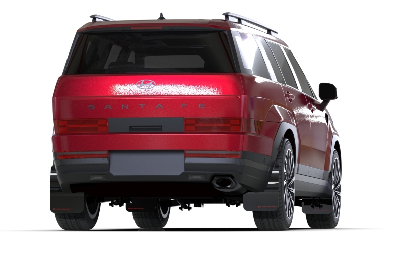 Rally Armor 24-26 Hyundai Santa Fe Black Mud Flap w/Dark Grey Logo - Image 3