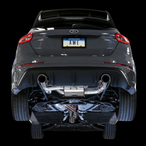 Alternative view of AWE Tuning SwitchPath Cat-Back Exhaust - Chrome Silver Tips for Ford Focus RS