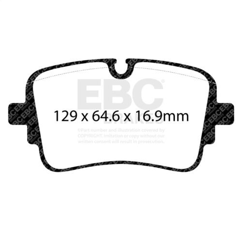 EBC 20-24 Audi S6 2.9TT (w/Cast Iron Rotors) Redstuff Rear Brake Pads - Image 3