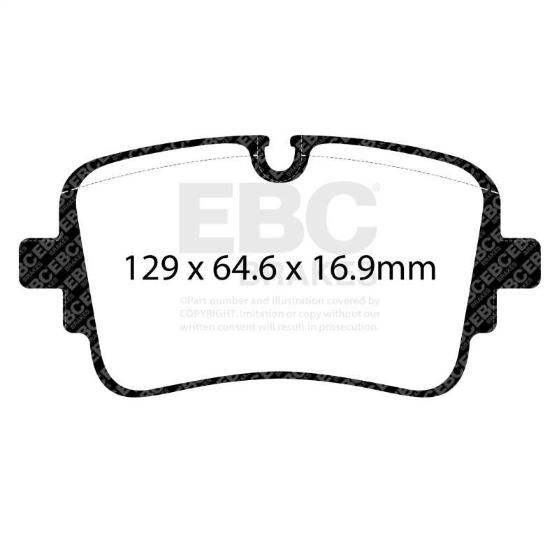 EBC 20-24 Audi S6 2.9TT (w/Cast Iron Rotors) Redstuff Rear Brake Pads - Image 3