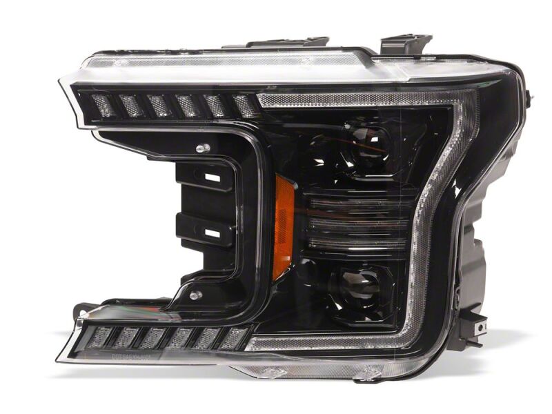 Raxiom for 2018-2020 Ford F-150 LED Halo Surround Headlights with Amber DRL- Black Housing- Clear Lens - Image 4