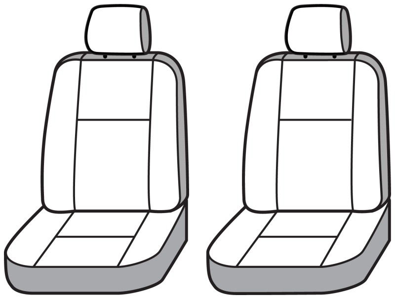 Covercraft 2024+ Ford Ranger SuperCrew Carhartt SeatSaver Custom Front Row Seat Covers - Gravel
