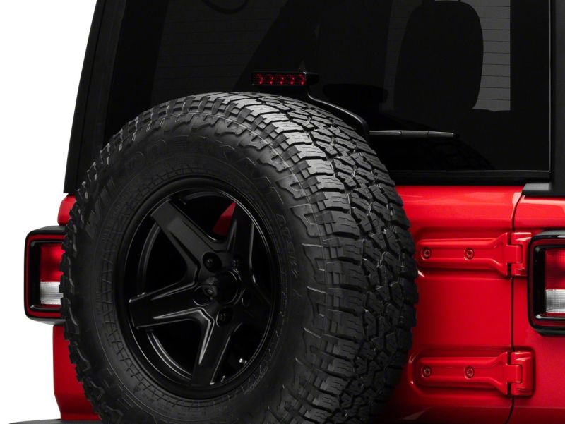 Raxiom for 2018-2023 Jeep Wrangler JL Axial Series LED Third Brake Light- Red - Image 4
