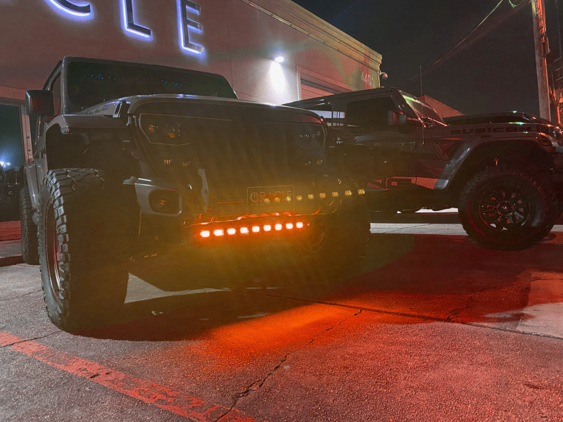 ORACLE Lighting 18-22 Jeep Wrangler JL Skid Plate w/ Integr LED Emitters - Amber - Image 5