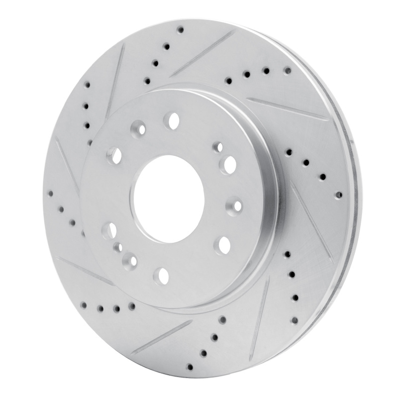 DFC 05-20 Cadillac Escalade Front Left Drilled & Slotted Silver Brake Rotor - Image 2