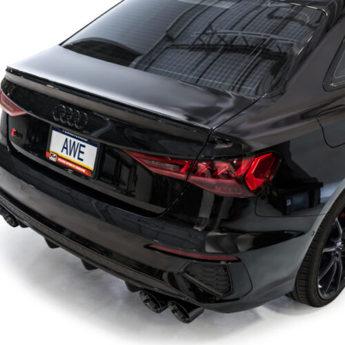AWE Tuning Track Edition Exhaust - Diamond Black Tips for 22-24 Audi 8Y S3 - Image 4