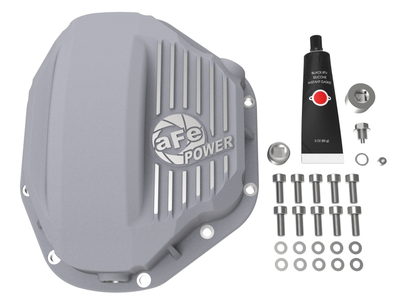 aFe Power Rear Differential Cover (Raw; Street Series); Dodge Diesel Trucks 94-02 L6-5.9L (td) - Image 5