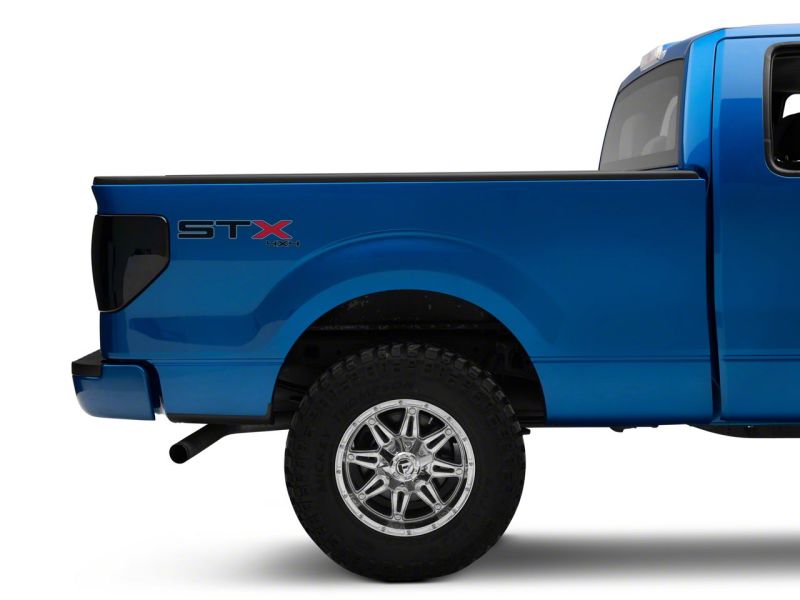 Raxiom for 2009-2014 Ford F-150 Styleside Axial Series LED Tail Lights w/ Halo- Black Housing (Smoked Lens) - Image 9