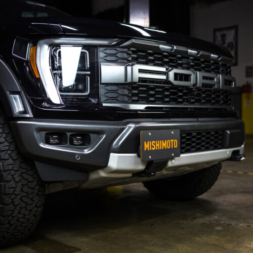 Alternative view of Mishimoto Tow Hook License Plate Relocation Bracket for 2015+ Ford F-150
