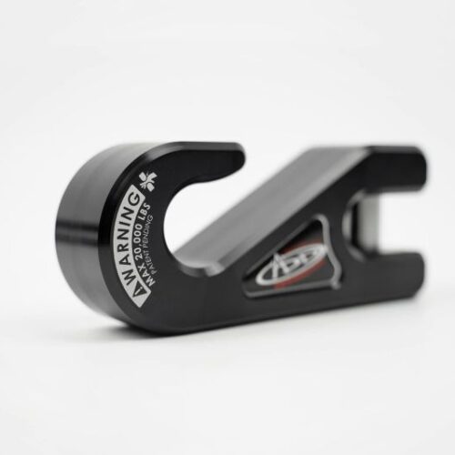 Addictive Desert Designs 1-5/16in Winch Fairlead Plate w/ Recessed Round End Hook - Black - Image 3