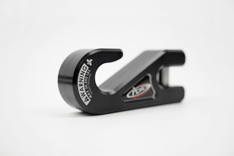 Addictive Desert Designs 1-5/16in Winch Fairlead Plate w/ Recessed Round End Hook - Black - Image 3