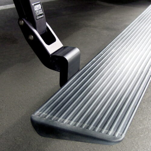 Alternative view of AMP Research PowerStep Extension Brackets (BRACKETS ONLY) - Black for 2002-2013 Dodge Ram