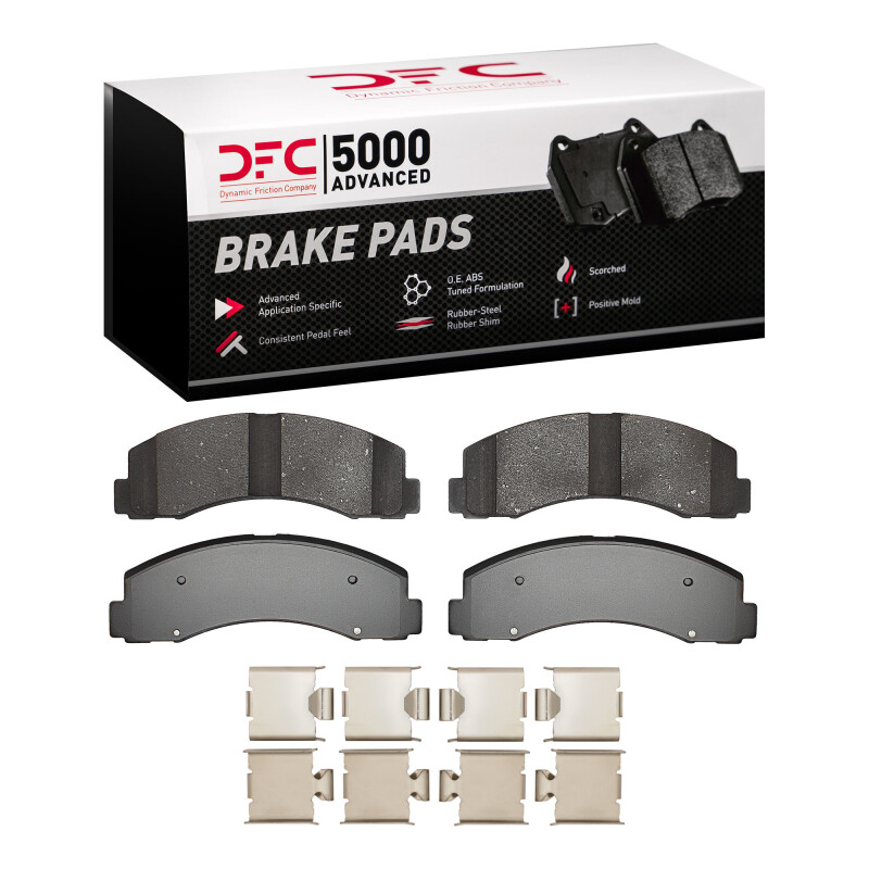 DFC 10-21 Ford F-150 RWD Front 5000 Advanced Ceramic Brake Pads and Hardware Kit