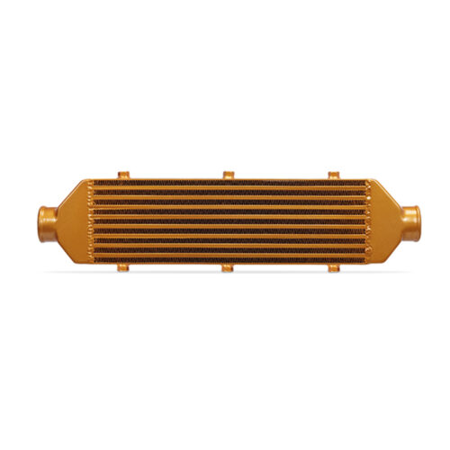 Mishimoto Universal Gold Z Line Intercooler Overall Size: 28x8x3 Core Size: 21x6x2.5 Inlet / Outlet - Image 4