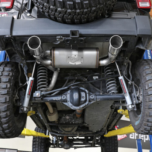 aFe Power Rebel Series 2.5in 409 SS Axle-Back Exhaust w/Polished Tips 07+ Jeep Wrangler (JK) V6 3.6L/3.8L - Image 8