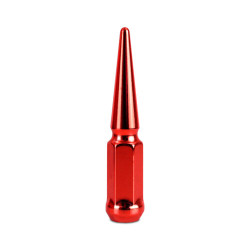 Mishimoto Steel Spiked Lug Nuts M12 x 1.5 24pc Set Red - Image 3
