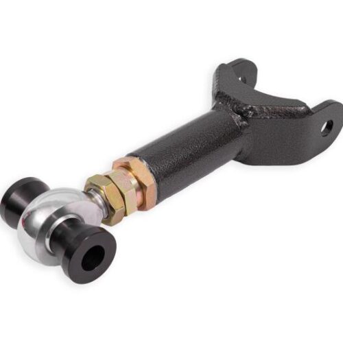 BMR 11-14 Ford Mustang S197 Upper Control Arm DOM On-Car Adj. Rod End - Black Hammertone