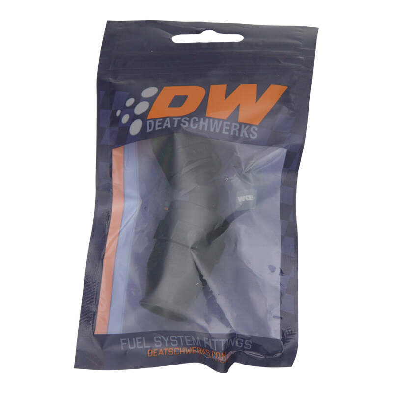 DeatschWerks 8AN Female Swivel 45-Degree Hose End PTFE (Incl 1 Olive Insert) - Anodized Matte Black - Image 2