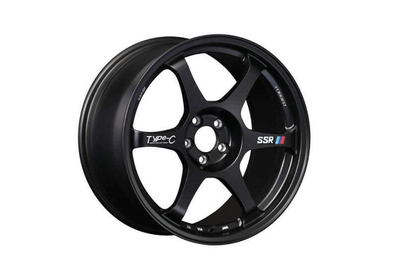 SSR Type-C Forged 18x9.5 +38 5/114.3 - Sprint Black Wheel - Image 2