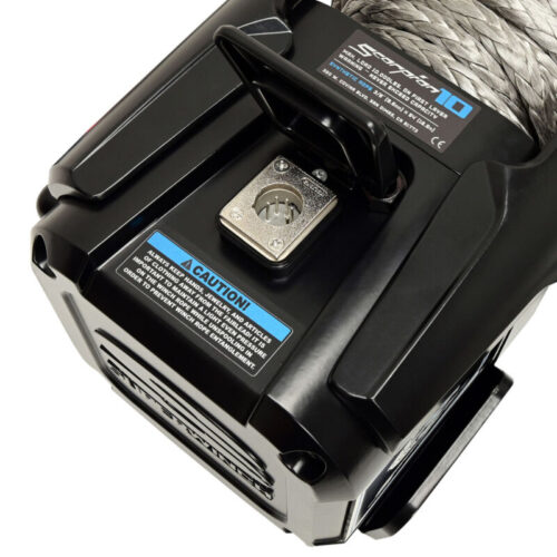 Superwinch 10000 LBS 12V DC 3/8in x 54ft Synthetic Rope Scorpion 10000SR Winch - Black Powdercoat - Image 8