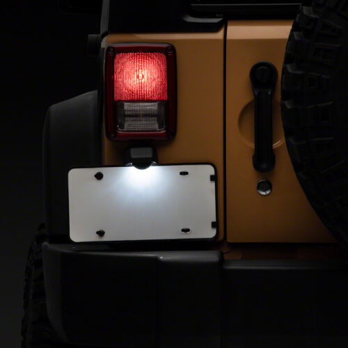 Raxiom for 2007-2018 Jeep Wrangler JK Axial Series LED License Plate Conversion