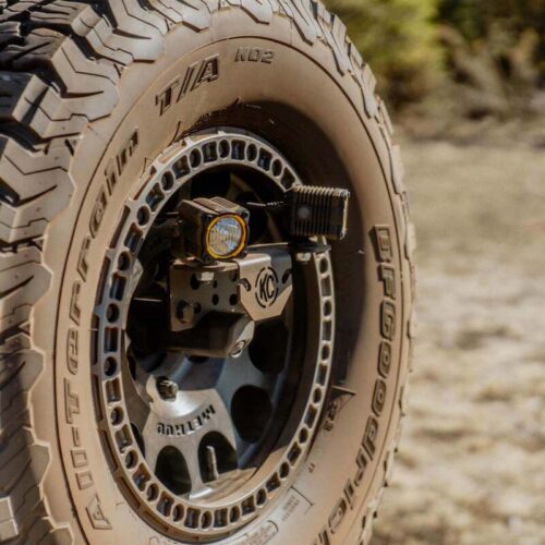 KC HiLiTES 2018+ Jeep Wrangler JL / 2021+ Ford Bronco Raptor Spare Tire Carrier Light Mount - Image 7