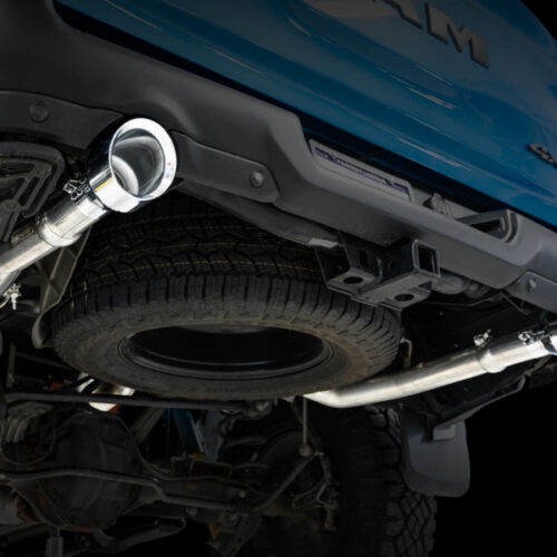 Alternative view of AWE Tuning Cat-Back Exhaust - Chrome Silver Tips for 19-21 RAM 1500 5.7L (w/Cutouts) 0FG Dual Rear Exit