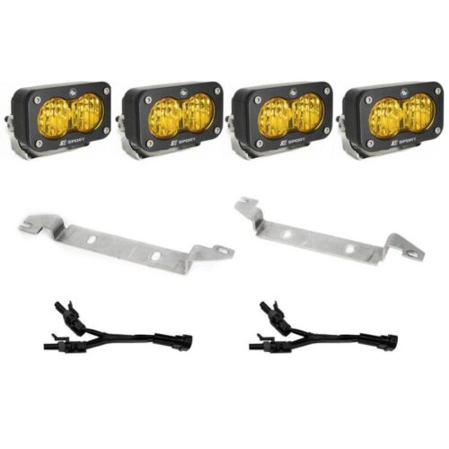Baja Designs for 2024+ Toyota Tacoma S2 Sport Dual Fog Pocket Light Kit - Baja Amber