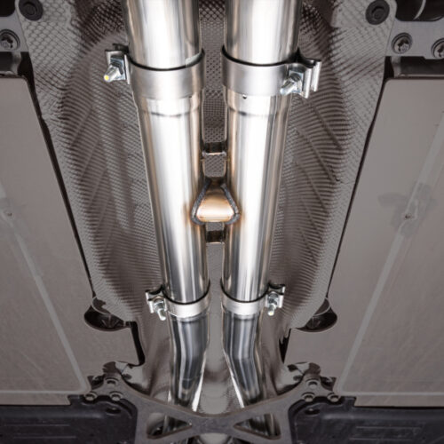 AWE Tuning Track Edition Cat-Back Exhaust - Diamond Black Tips for BMW G90/G99 M5 - Image 4