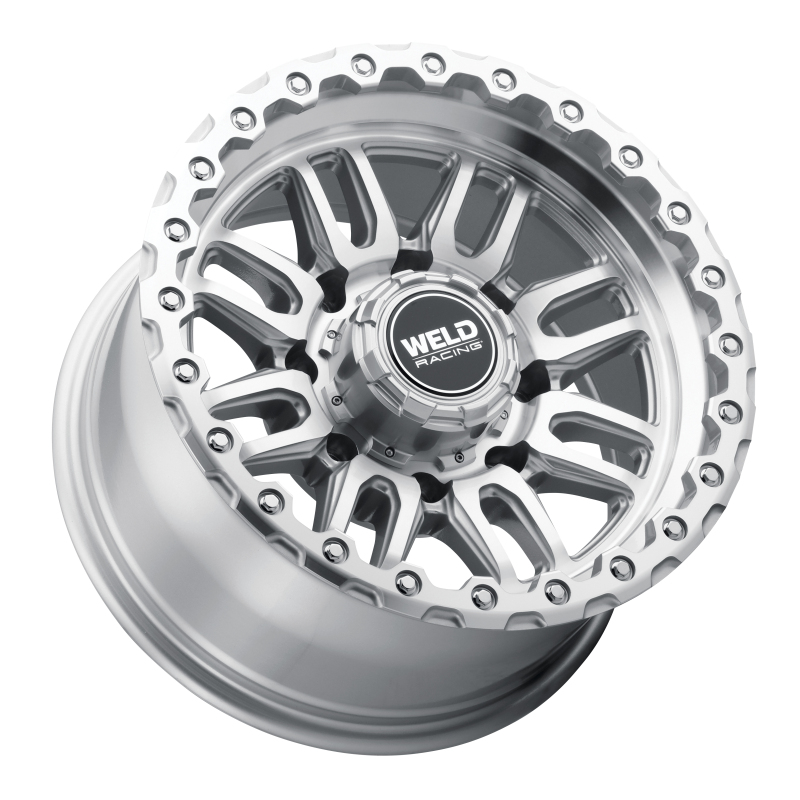 Weld Off-Road Swift 17x9in - 5x114.3 / 5x127 BP - ET-12 78.1mm CB Gloss Silver Machined Wheel & Ring - Image 3