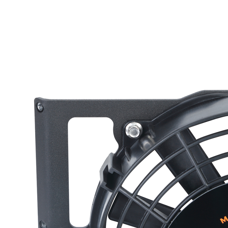 Mishimoto Universal 10in. Heavy-Duty Oil Cooler Fan Shroud - Micro Wrinkle Black - Image 3
