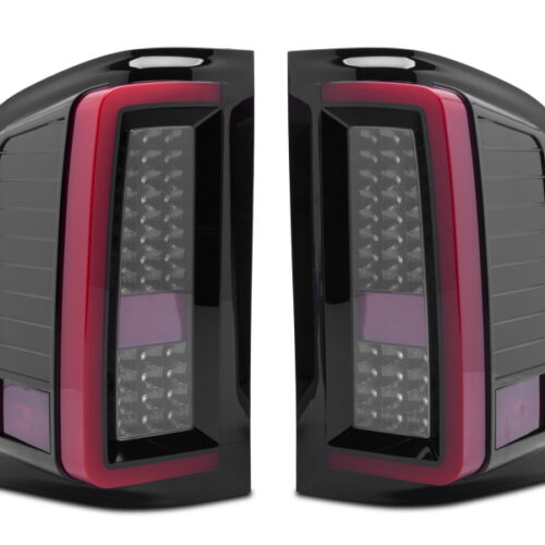 Raxiom for 2007-2013 Chevy Silverado 1500 G2 LED Tail Lights- Black Housing (Clear Lens) - Image 4