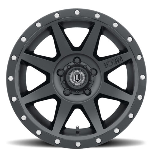 ICON Rebound 17x8.5 5x5.5 0mm Offset 4.75in BS Satin Black Wheel - Image 2