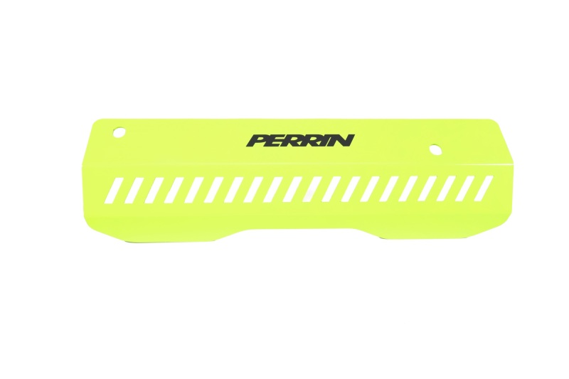 PERRIN 22-26 Subaru WRX Pulley Cover - Neon Yellow (SHORT - For Use w/PERRIN AOS) - Image 2