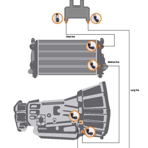 Fleece Performance FPE-TL-L5P-1719 17-19 GM Duramax 2500/3500 Heavy Duty Transmission Cooler lines - Image 3