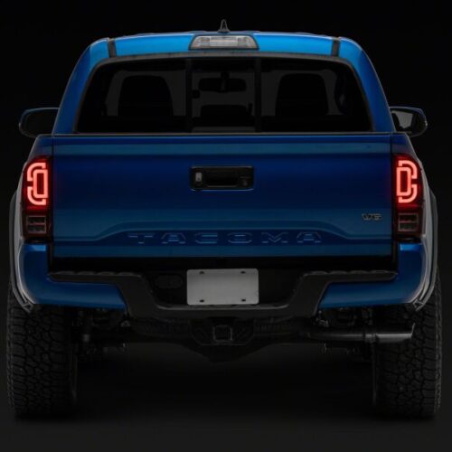 Raxiom for 2016-2023 Toyota Tacoma XW Series Sequential LED Tail Lights- Black Housing- Red Lens - Image 7