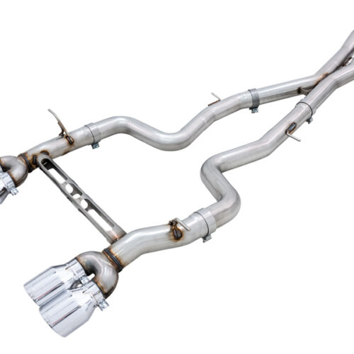 AWE Tuning Track Edition Cat-Back Exhaust - Chrome Silver Tips for BMW F8X M3/M4