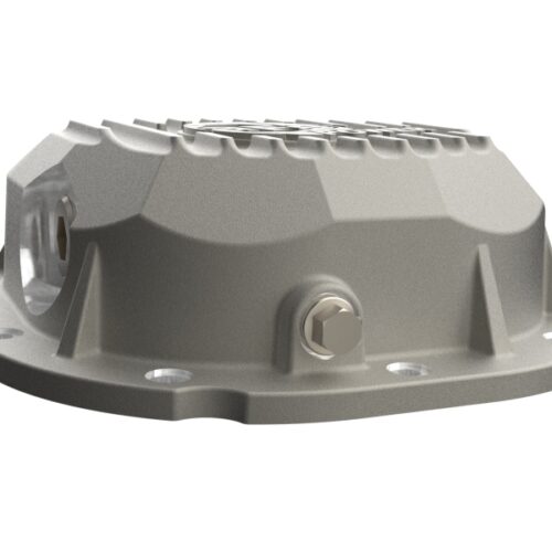 aFe Power 90-14 Ford F-150 Rear Differential Cover - Raw w/ Machined Fins - Image 6