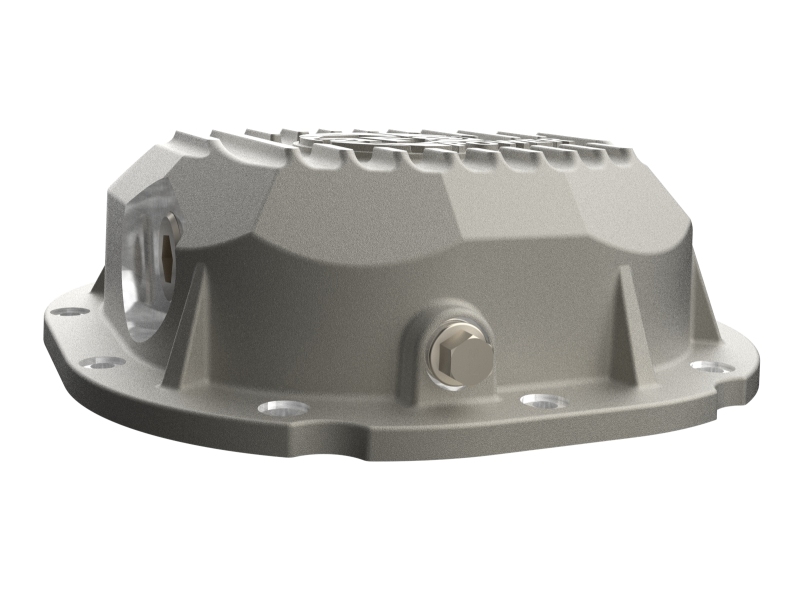 aFe Power 90-14 Ford F-150 Rear Differential Cover - Raw w/ Machined Fins - Image 6